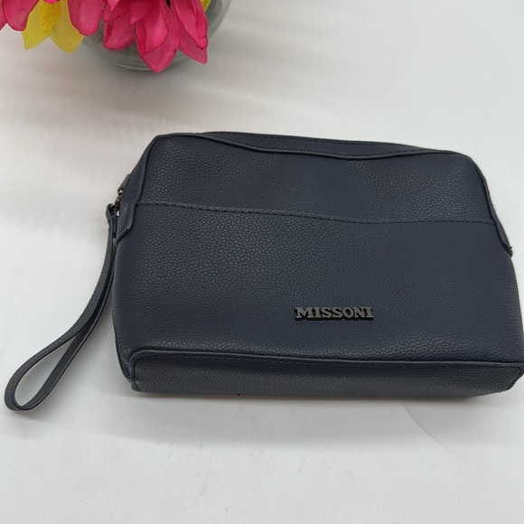 Missoni Navy Blue Make Up Bag BP7512 - Picture 2 of 11